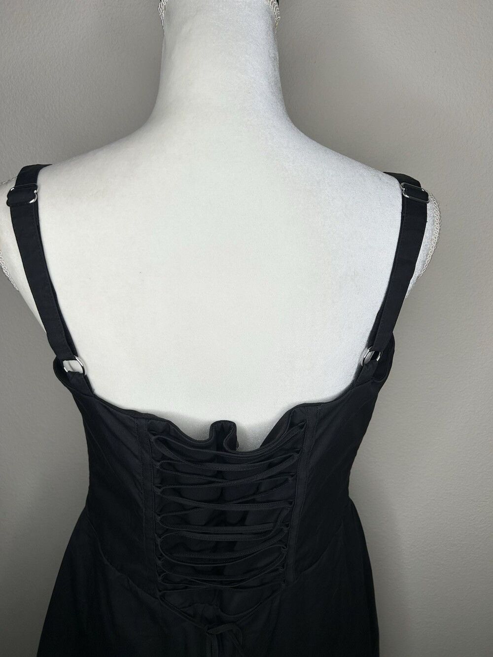 House of CB Carlotta Black Corset Mini Chic Dress Size XL (L+) Bigger Cup - Picture 7 of 11